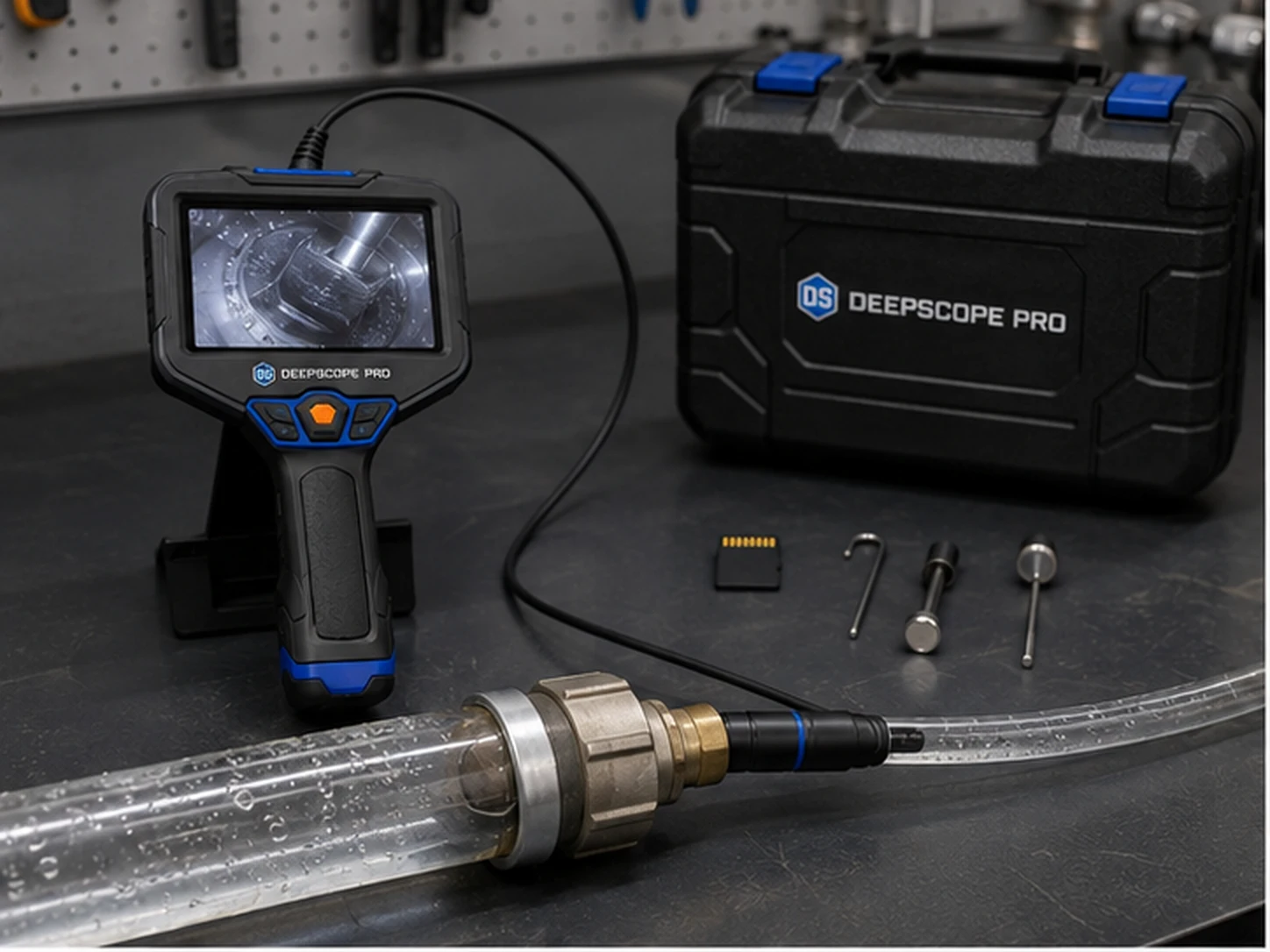 Sonda DeepScope Pro vstupuje do mokrého potrubí
