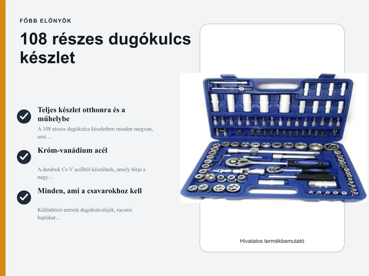 Teljes készlet otthonra és a műhelybe
