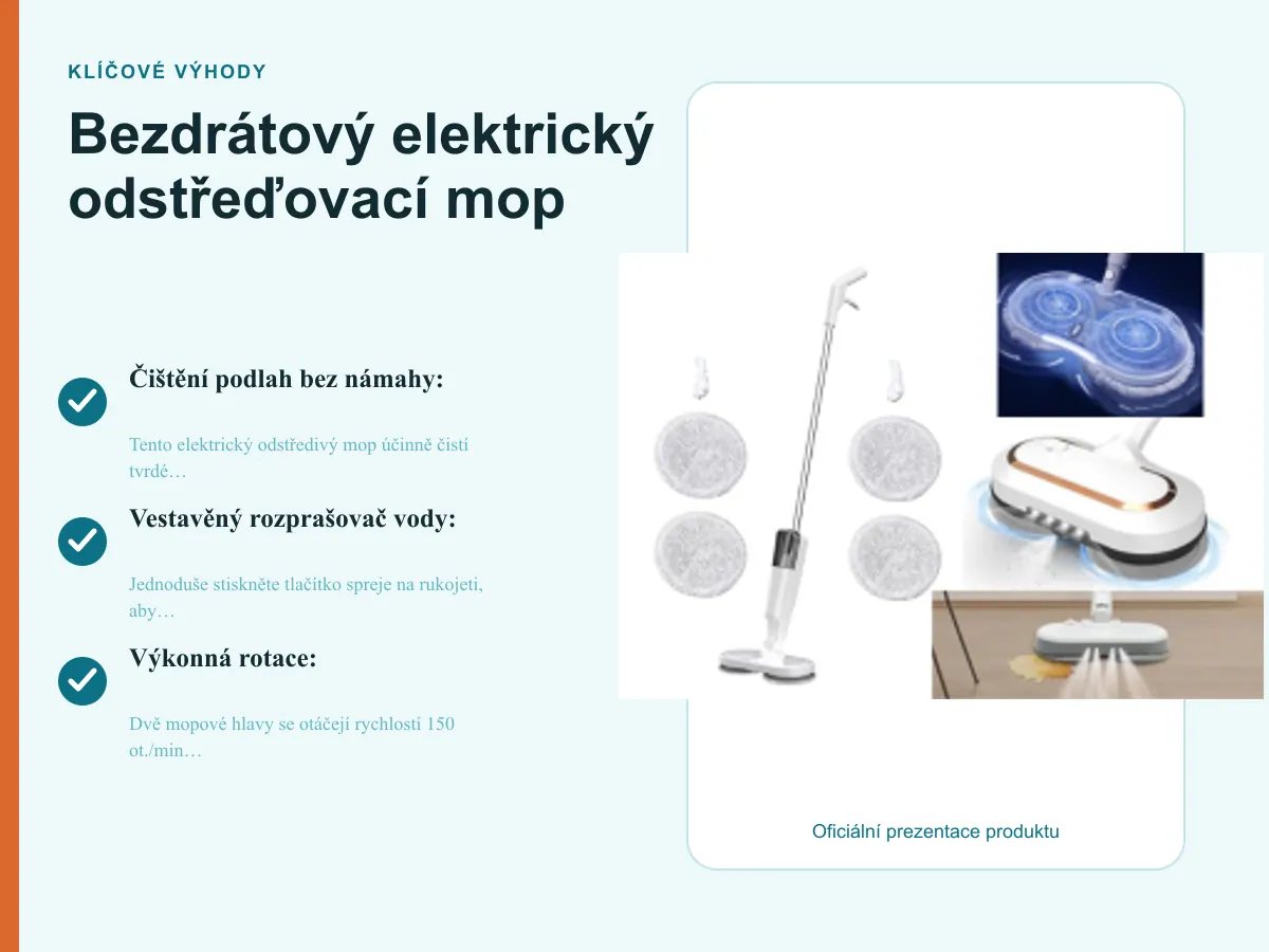 Čištění podlah bez námahy: