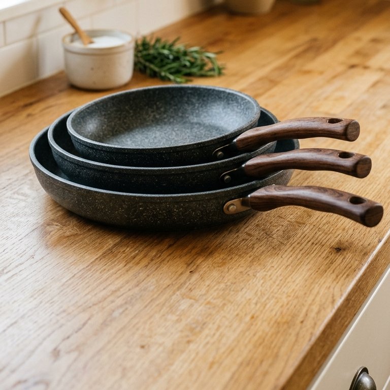 A set of cocoa-coloured ceramic pots