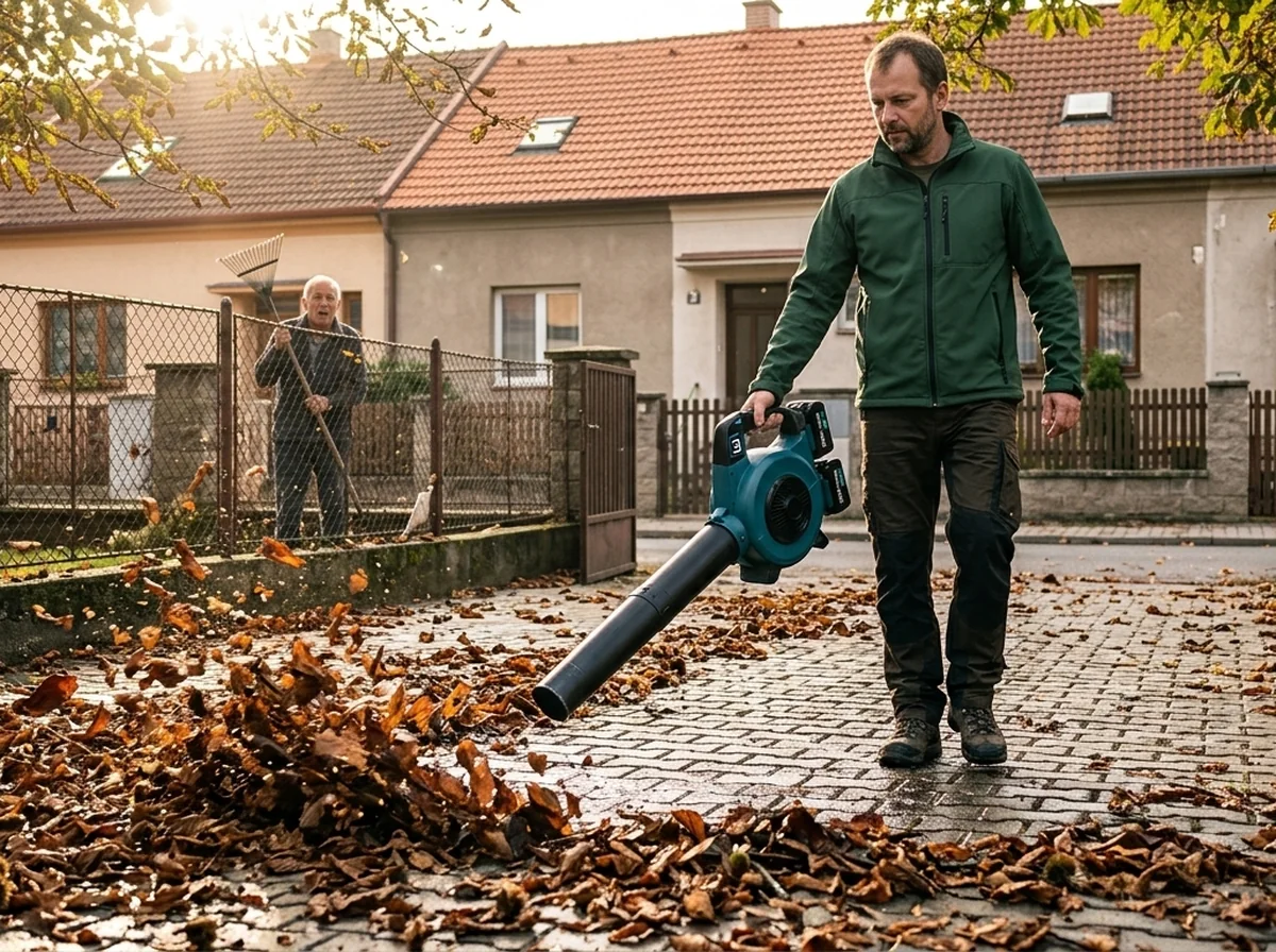 Aku foukač na listí PRO 2×24 V