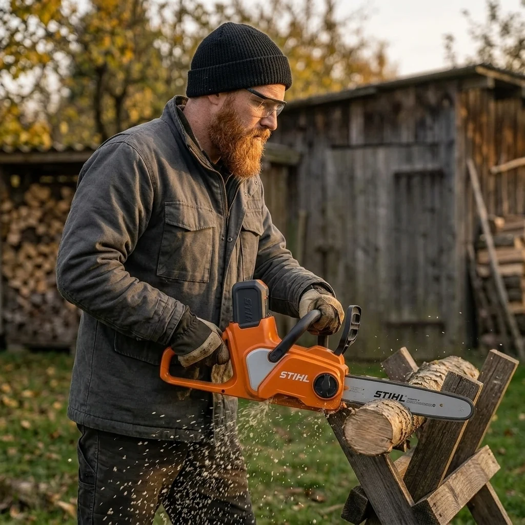 Aku řetězová pila PRO: Lišta na silné kmeny