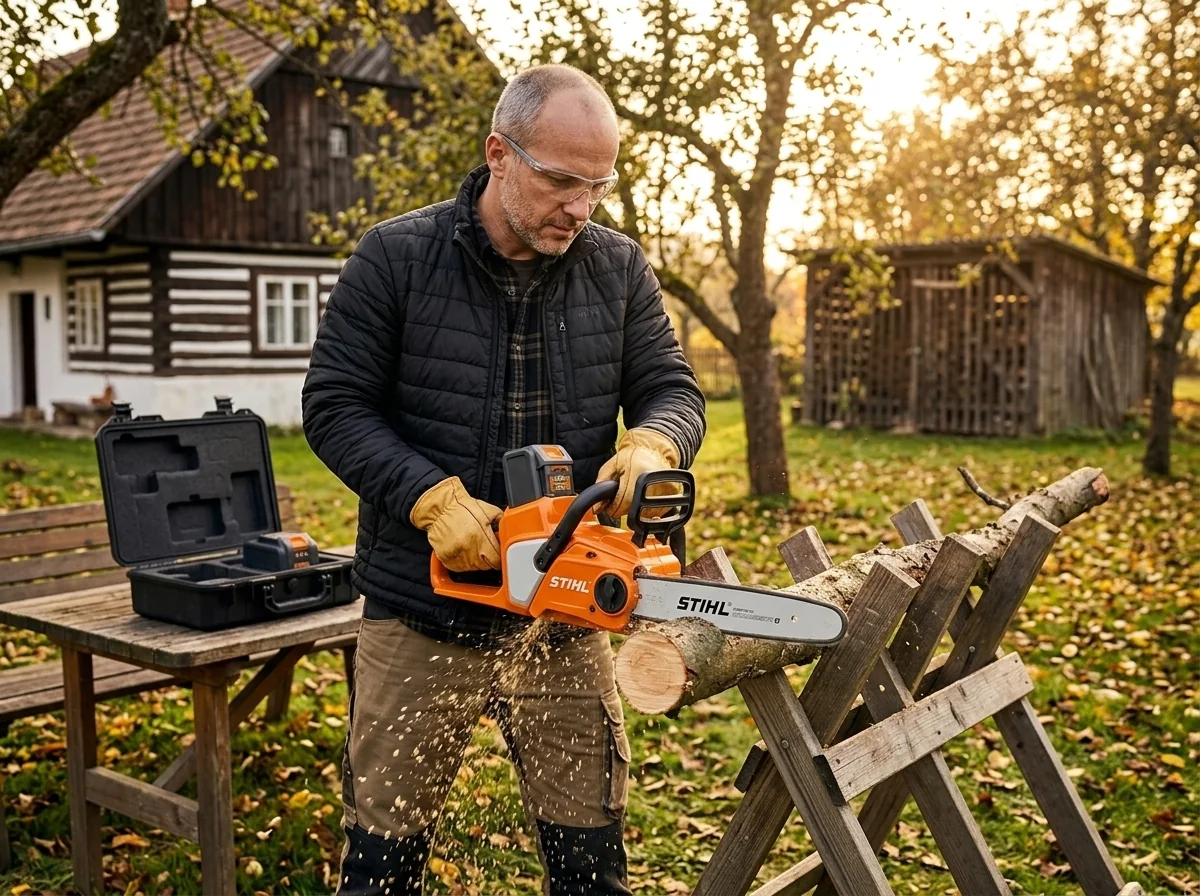Aku řetězová pila PRO: Prořezávka a polomy