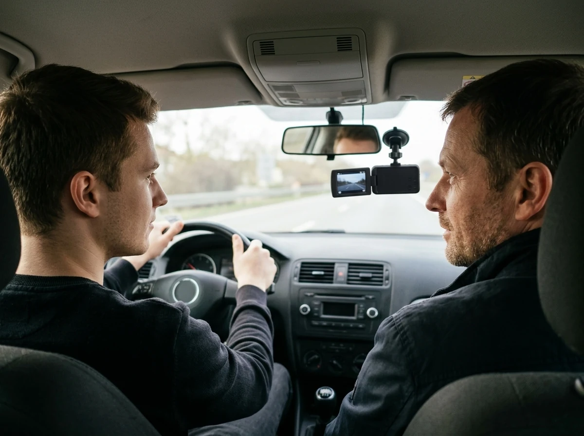 Autokamera s displejem: Dojíždění