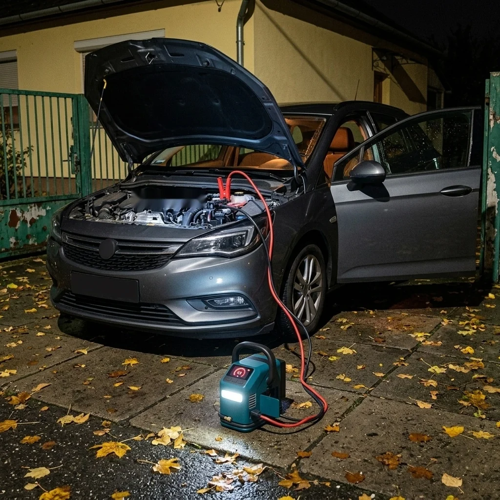 Autokompresor PRO: LED svítilna a SOS