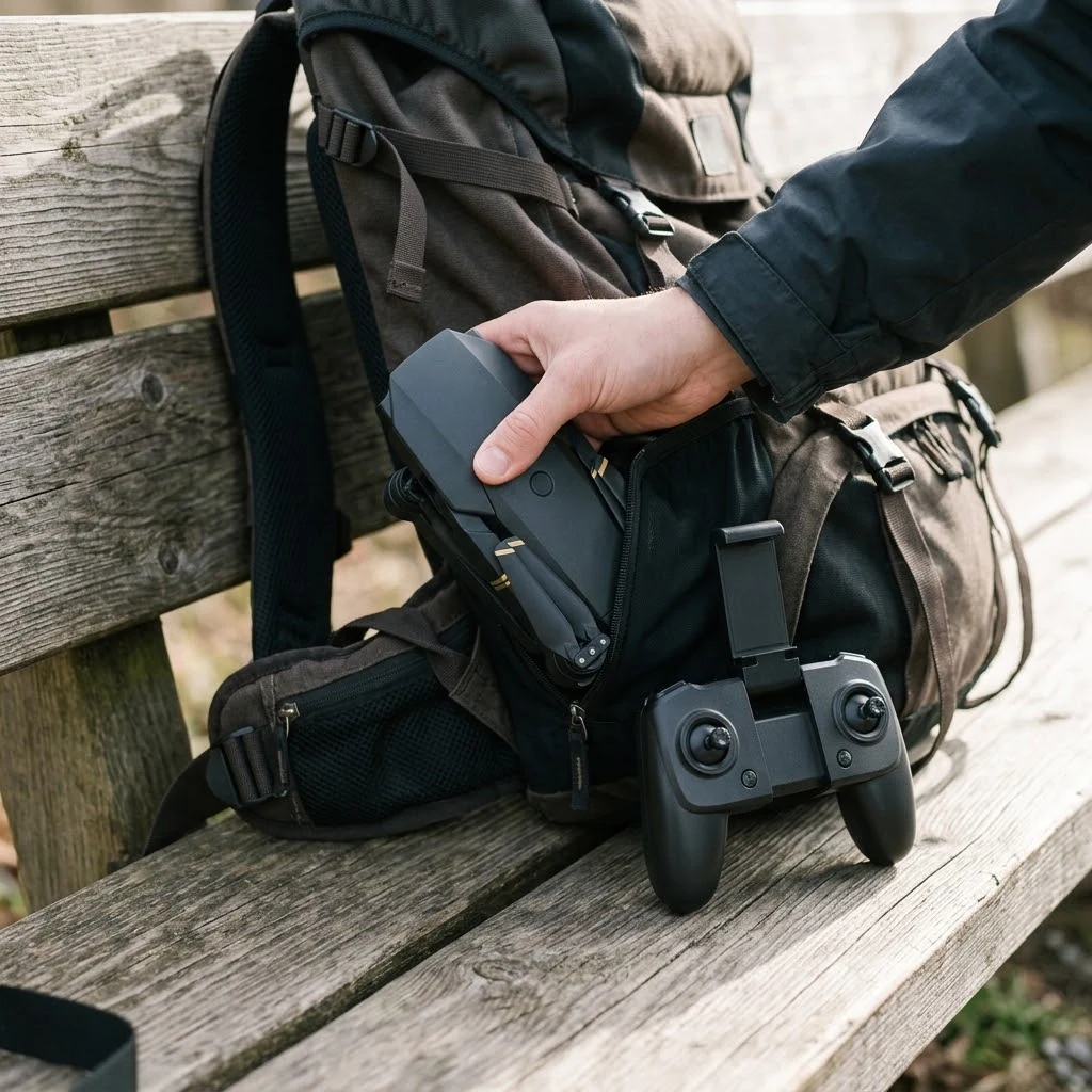 Dron plegable PRO: Voltereta con un botón