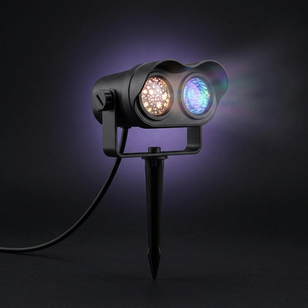 Blagdanski LED projektor: šiljak ili postolje