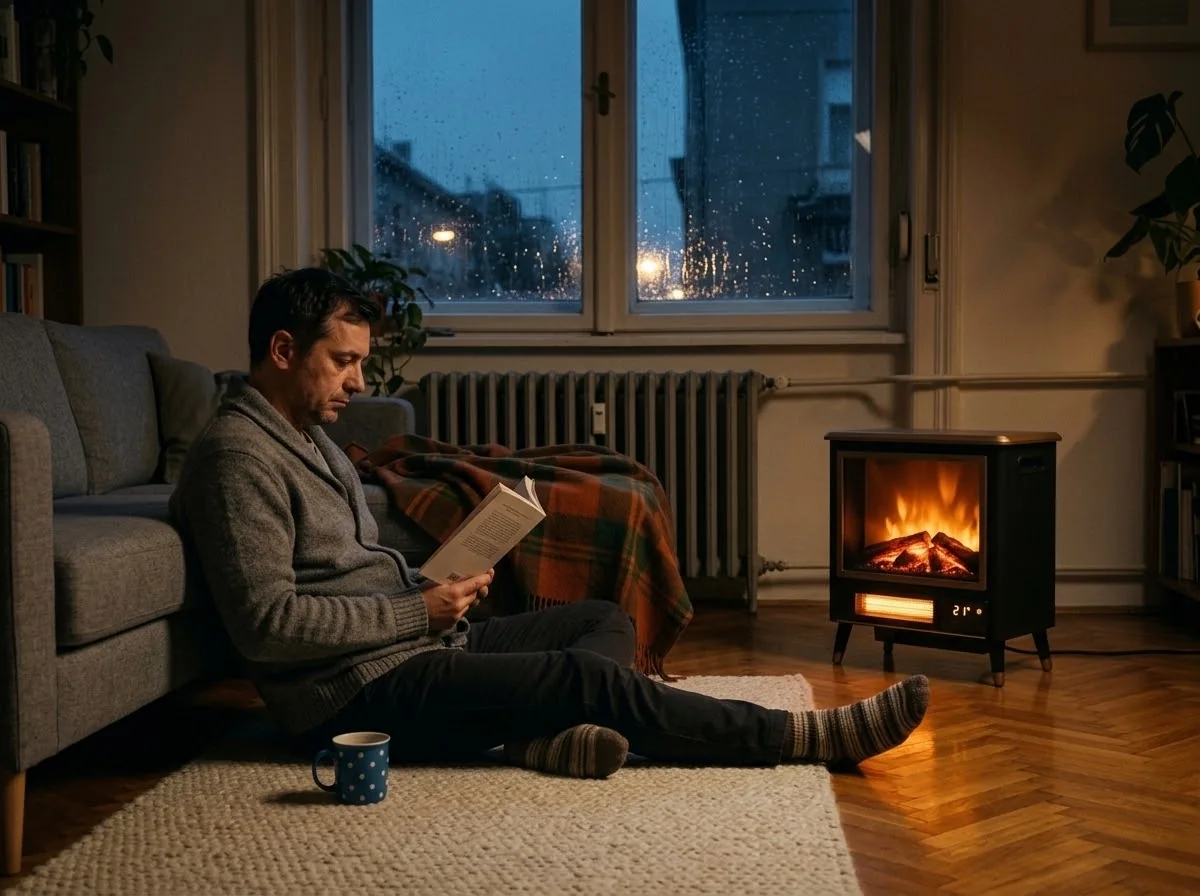 Električni kamin PRO: mjerač vremena i sigurnost