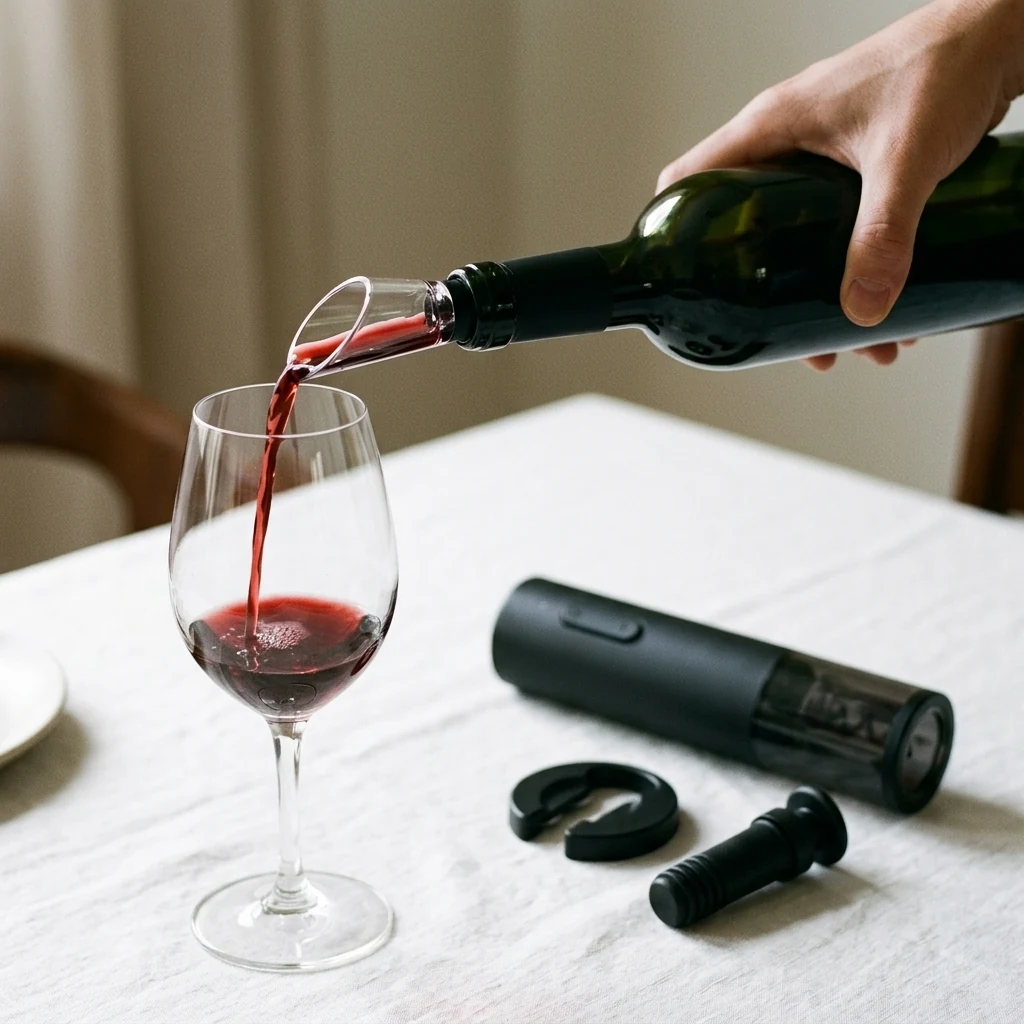 Električni otvarač za vino: jedan okret