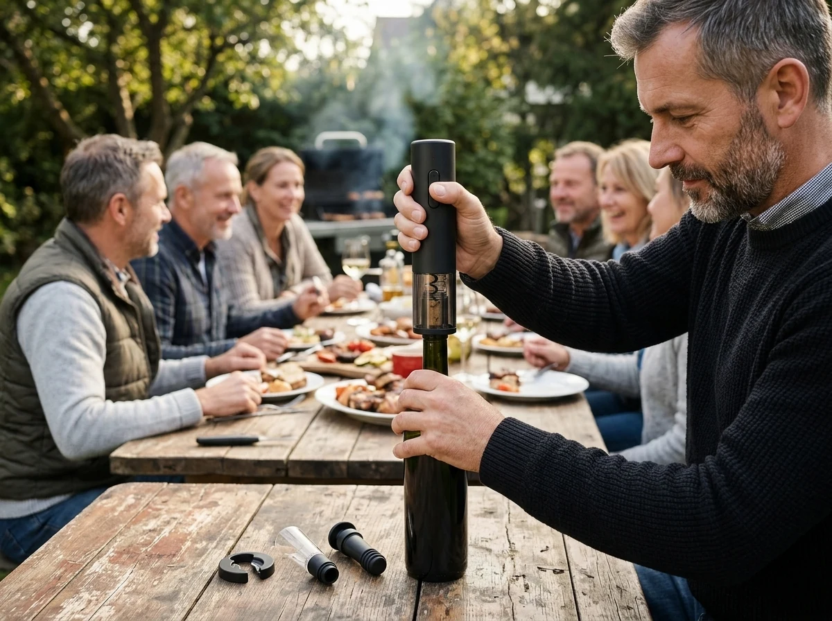 Električni otvarač za vino: Obiteljska večera