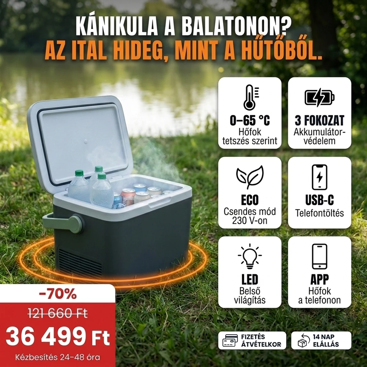 Autós hűtőláda PRO: a fő jellemzők kártyáin, akciós árral