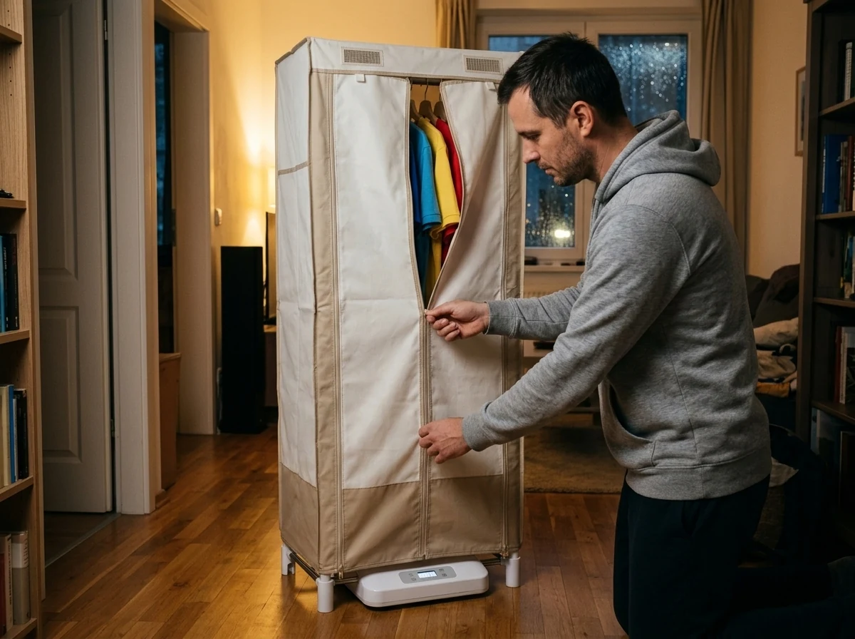 Hordozható ruhaszárító gép