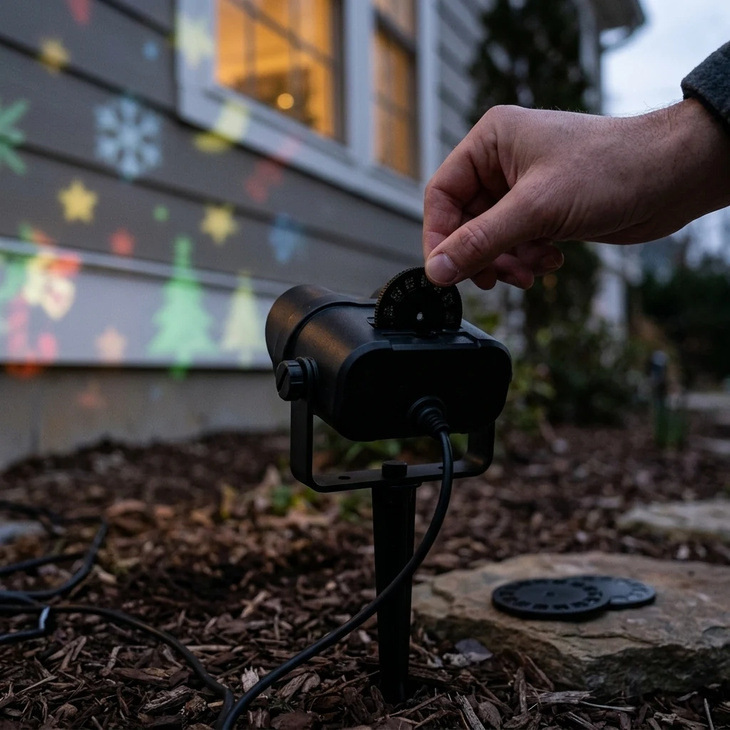 Ünnepi LED projektor: 4 színben