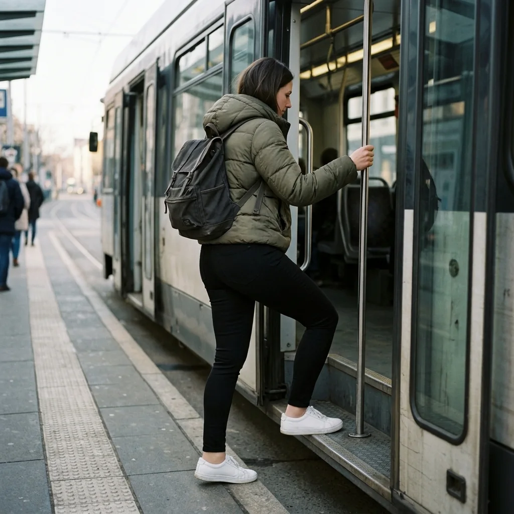 Rano w tramwaju