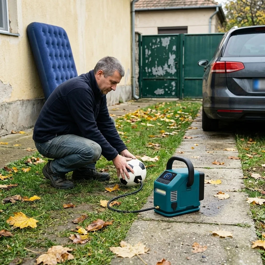 Piłka i materac dla gości