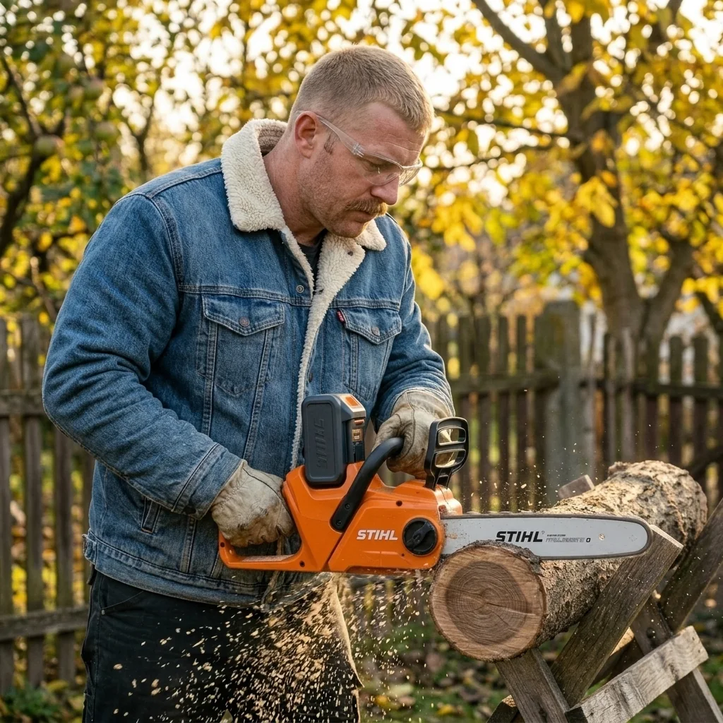 Drujbă cu acumulator PRO: Lamă pentru bușteni groși